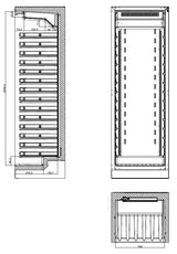 WINE COOLER 325L SINGLE ZONE
