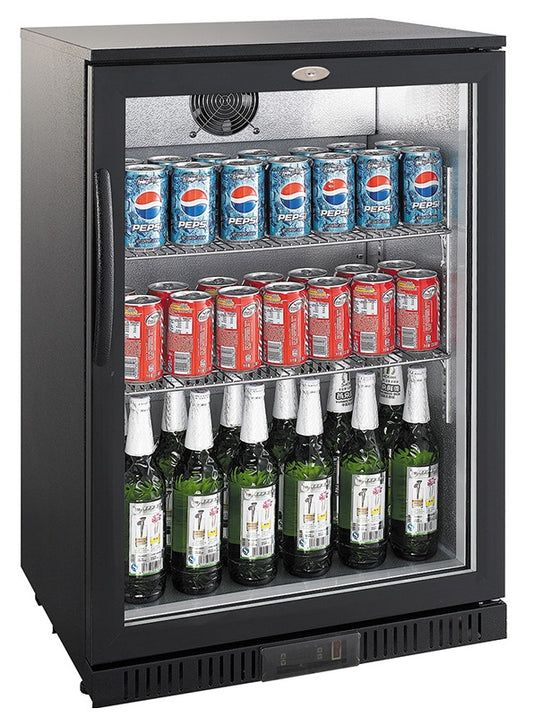 BACKBAR COOLER BLACK 1 DOOR