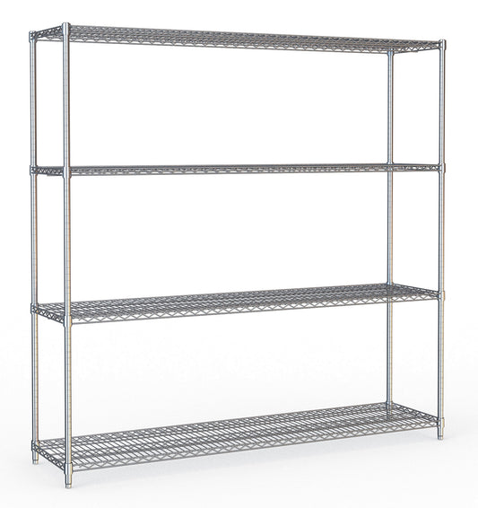 SHELF UNITS 4 LEVELS 1800 FLAT PACKED