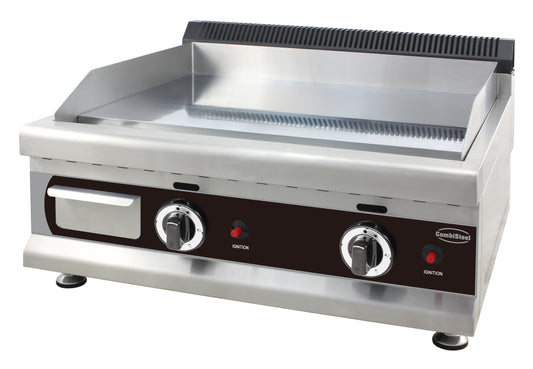 GAS FRY TOP CHROME 650