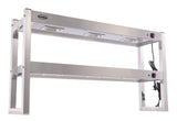 OVERSHELF HALOGEN HEATED 2 LEVELS 1200 FLAT PACKED