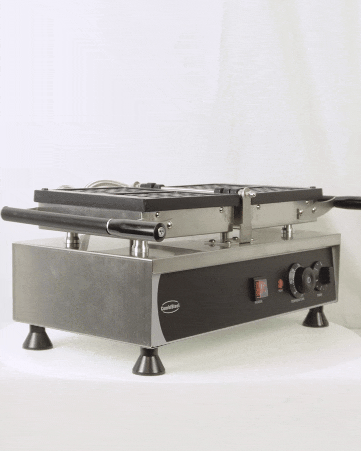 ROTATING WAFFLE IRON 2PCS BRUSSELS WAFFLE