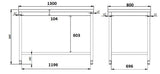 800 WORKTABLE OPEN FRAME 1300