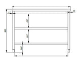 700 WORKTABLE 2 SHELVES 1800