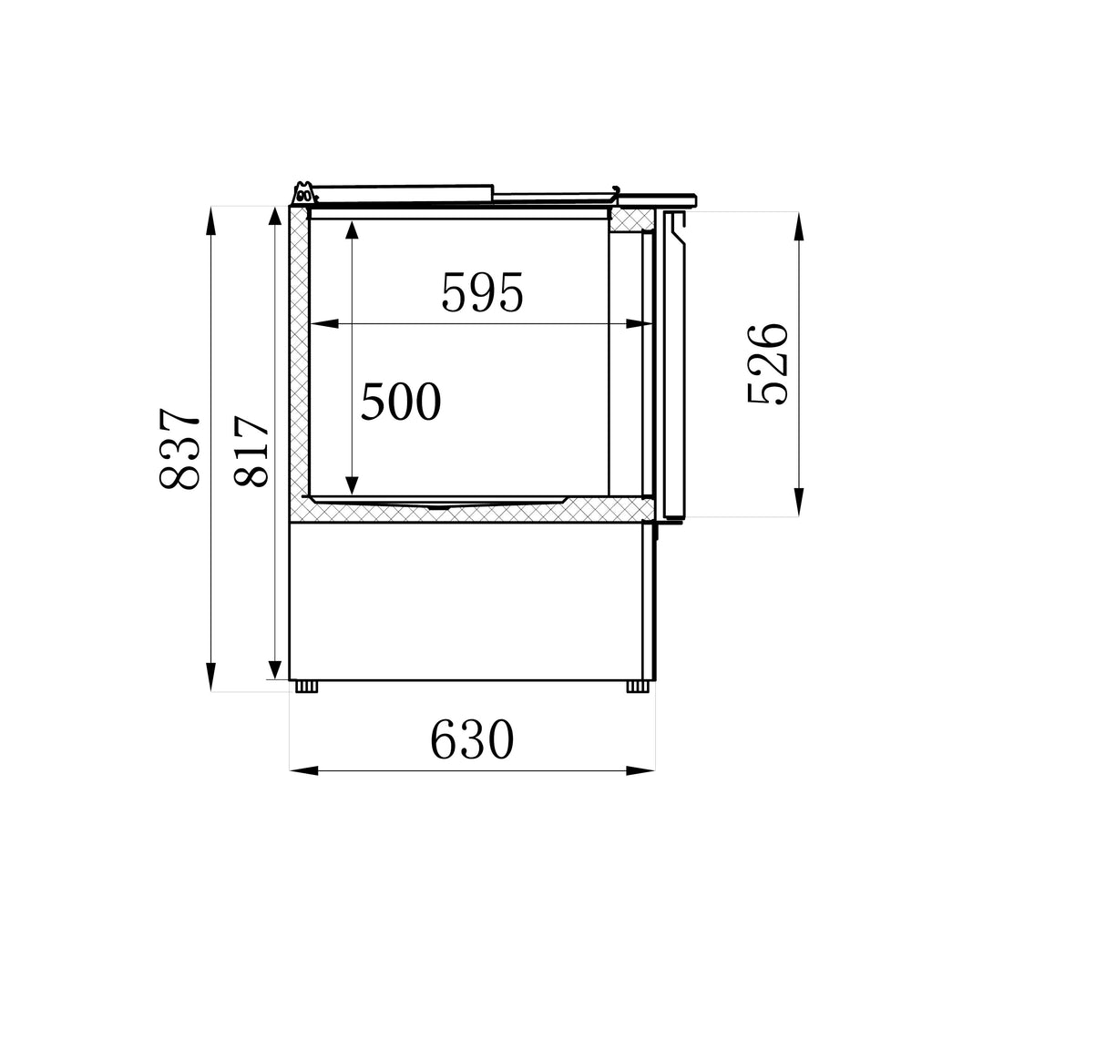 REFRIGERATED SALADETTE 3 DOORS