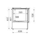 REFRIGERATED SALADETTE 3 DOORS
