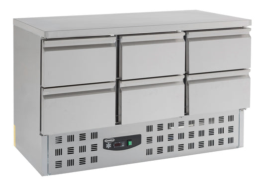 REFRIGERATED COUNTER 6 DRAWERS