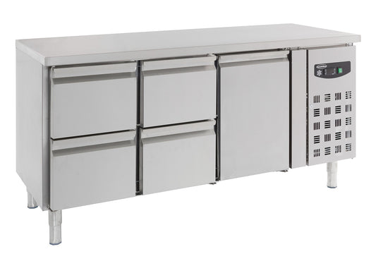 700 REFRIGERATED COUNTER 1 DOOR AND 4 DRAWERS