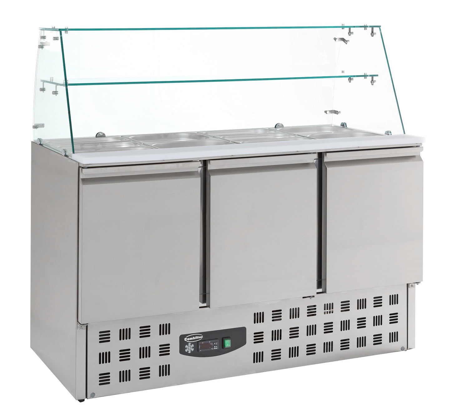 REFRIGERATED SALADETTES WITH GLAS 3 DOORS