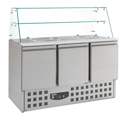 REFRIGERATED SALADETTES WITH GLAS 3 DOORS