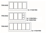 SUBWAY COUNTER WITH GLASS COVER 2 DOORS