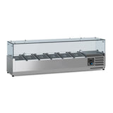 Pizza Counter1 Door 7 Drawers with Wheels
