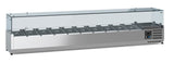 Pizza Counter 3 Doors Granite with Wheels
