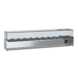 PIZZA COUNTER 2 DOORS 7 DRAWERS WITH WHEELS