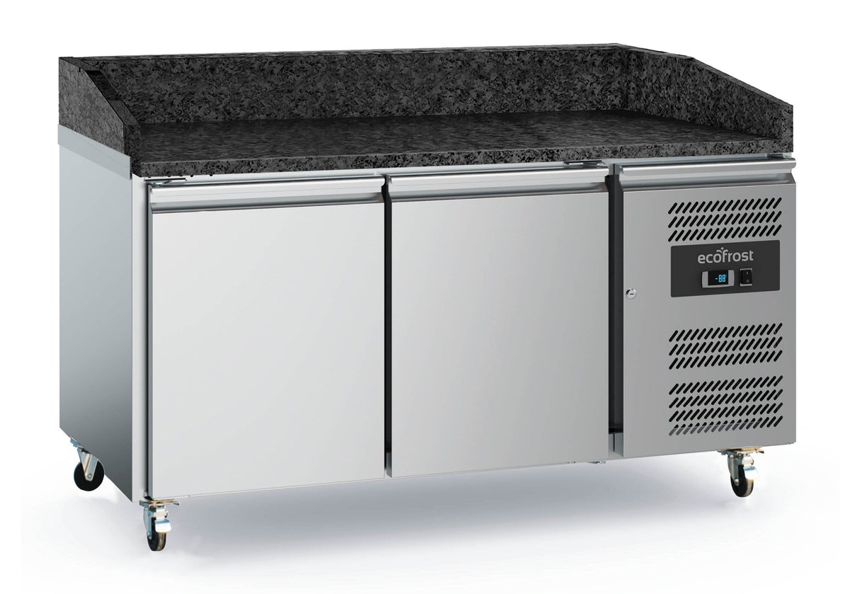 Pizza Counter 2 Doors Black Granite Worktop