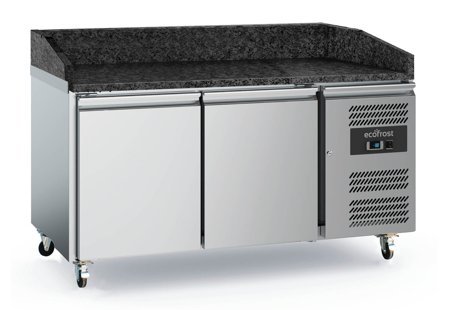 Pizza Counter 2 Doors Black Granite Worktop