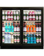 Standard Black Bar Bottle Coolers (Sliding Doors) 