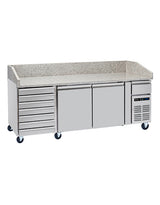 Pizza Counter with Neutral drawers - BPB2000-7N