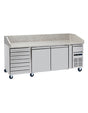 Pizza Counter with Neutral drawers - BPB2000-7N