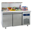 saladette with 2 doors GN 1/1 and lid, 