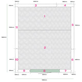 1360 x 1660 x 2200mm – 100mm Panels