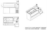 REFRIGERATED COUNTER 2 DOORS WITH COCKTAIL BAR STATION