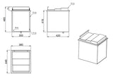 Stainless Steel Drop-In Ice Bin