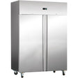 Commercial Freezer Upright cabinet Stainless steel Twin door 
