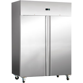 Commercial Freezer Upright cabinet Stainless steel Twin door 
