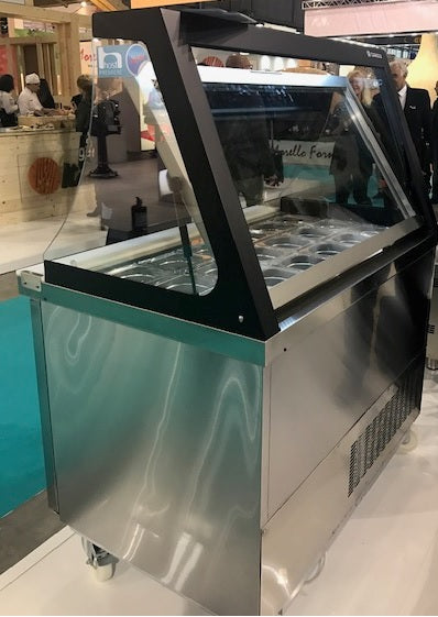 Preparation Counter with Liftable Glass Lid – SDTP