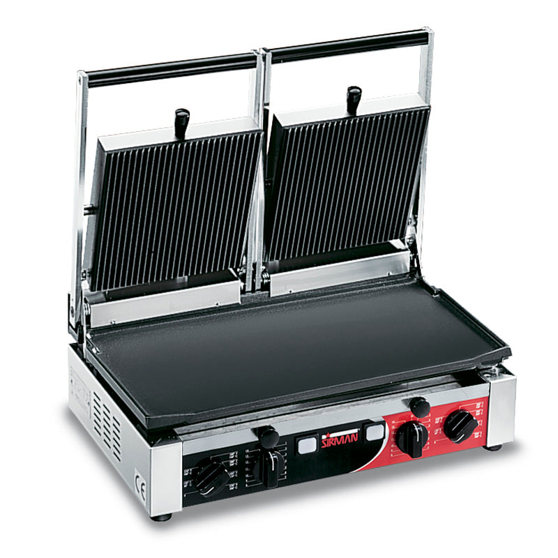 Sirman PD Double Flat / Ribbed Panini Grill
