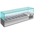 Refrigerated Servery Prep Top 1600mm 7xGN1/4 Depth 330mm