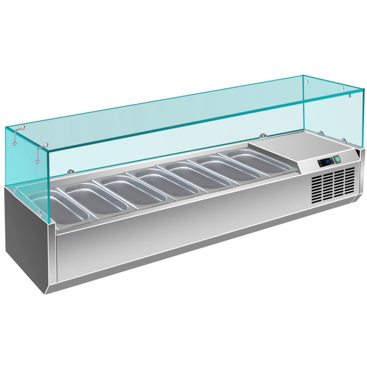 Refrigerated Servery Prep Top 1600mm 7xGN1/4 Depth 330mm