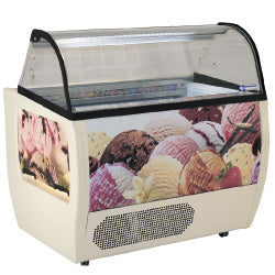  Ice cream display case, 10 trays 5 Lit, with reserve