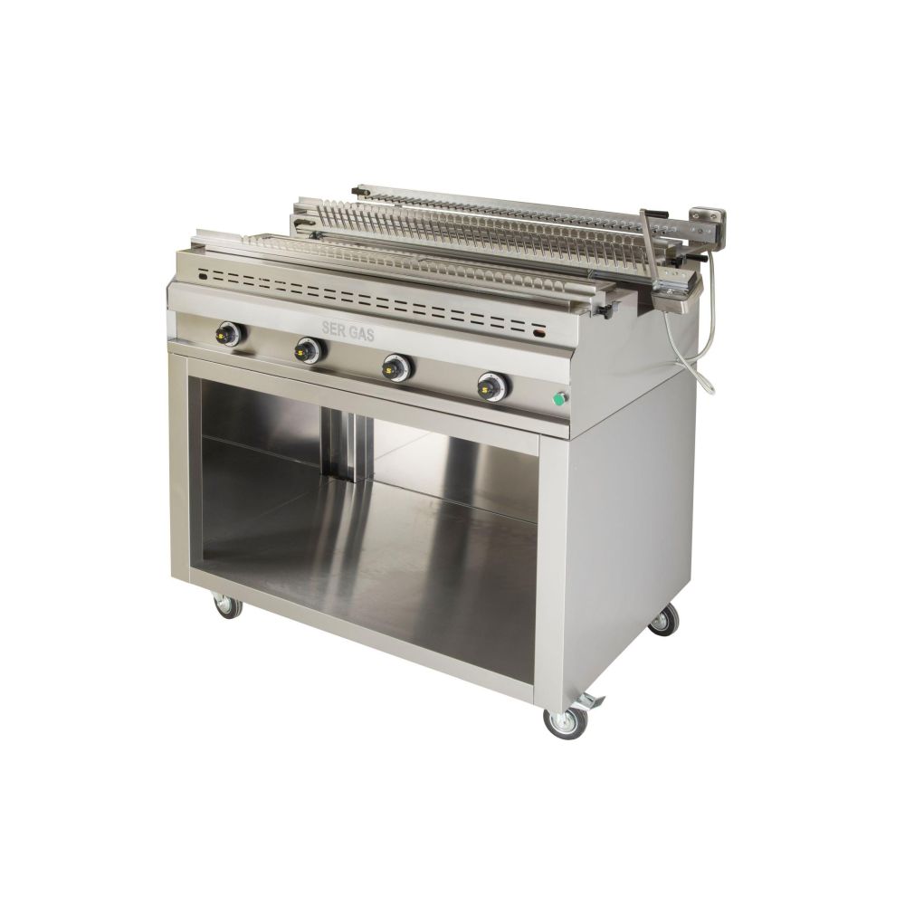 Gas Water Grill with Automatic Rotation