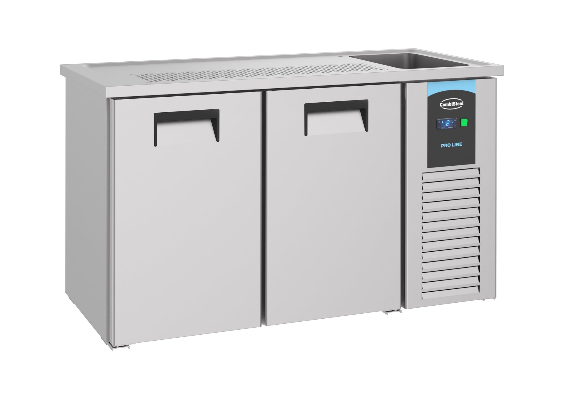 Steel Beer Tap Counter – 2-Door | -2°C to +8°C | 1550 mm Wide