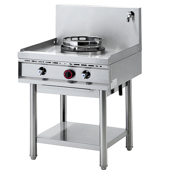 Gas Wok Hob With Shelf, 1 Burner