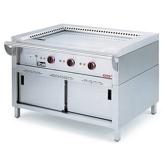 Electric Teppanyaki on cabinet, 3 zones