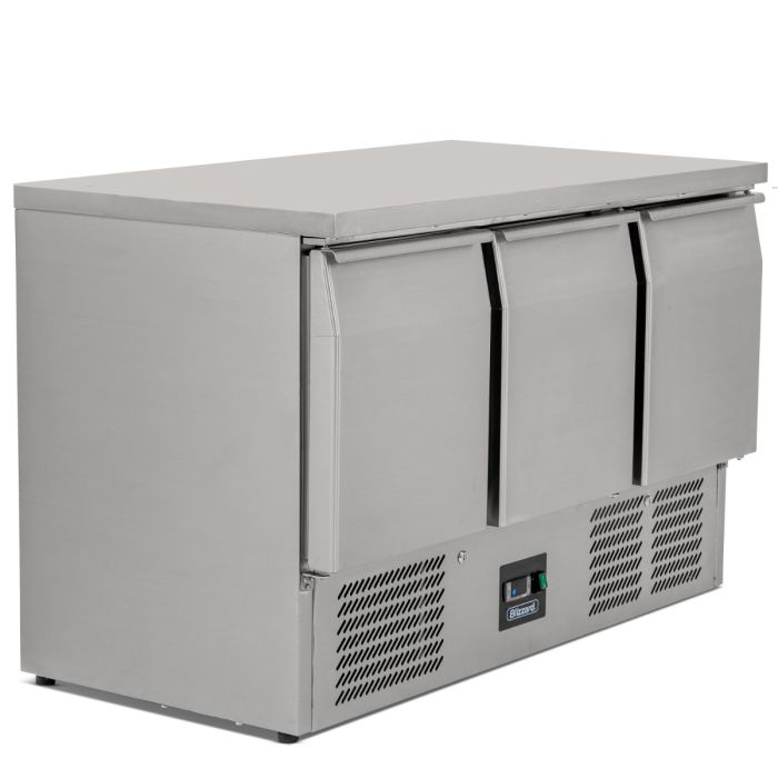 Compact Triple Door Counter Refrigerator