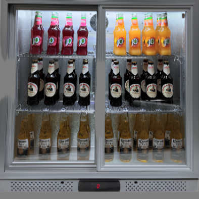 Sliding Door Bottle Cooler -Belmont BC9027G
