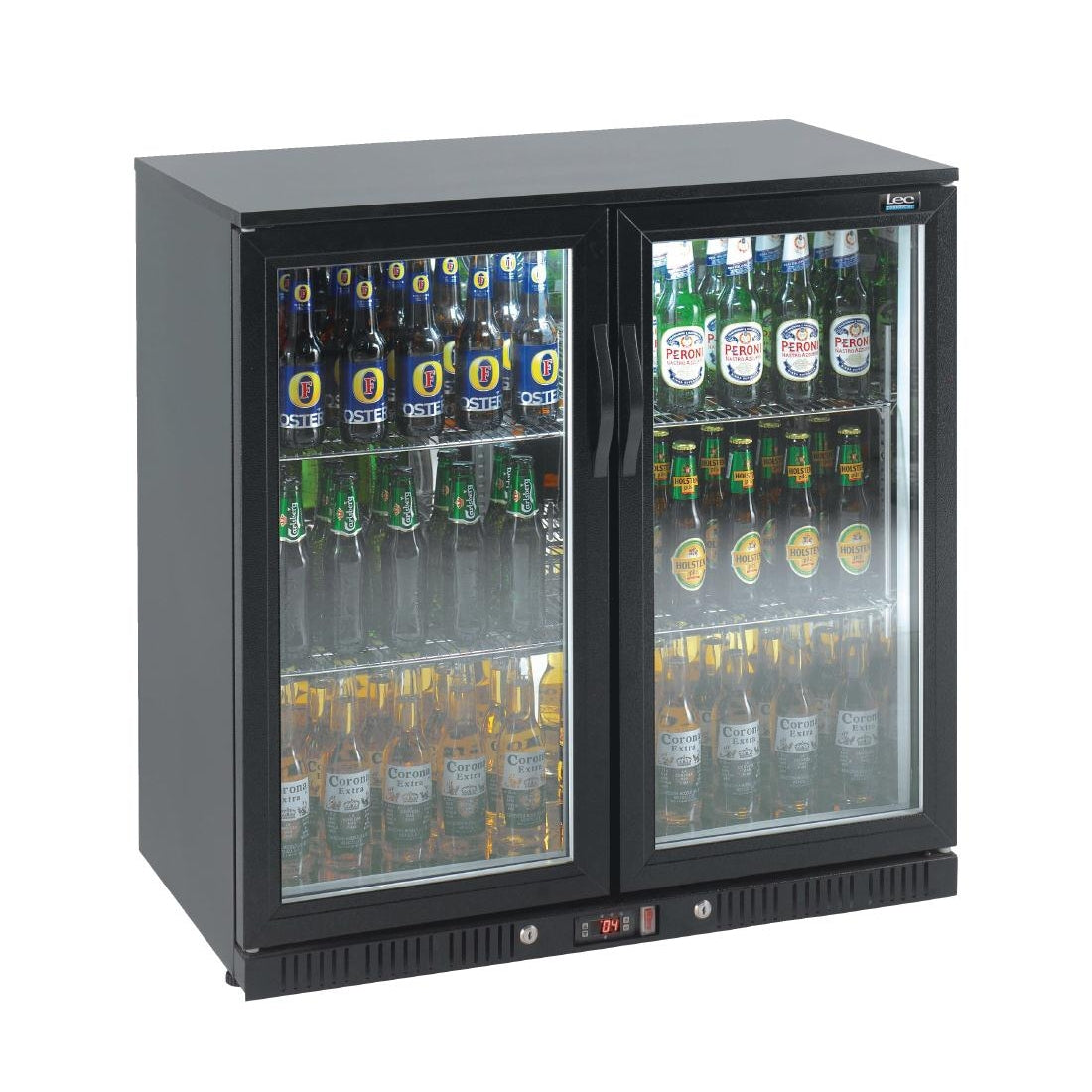 Double Door Back Bar Cooler 180 Bottles