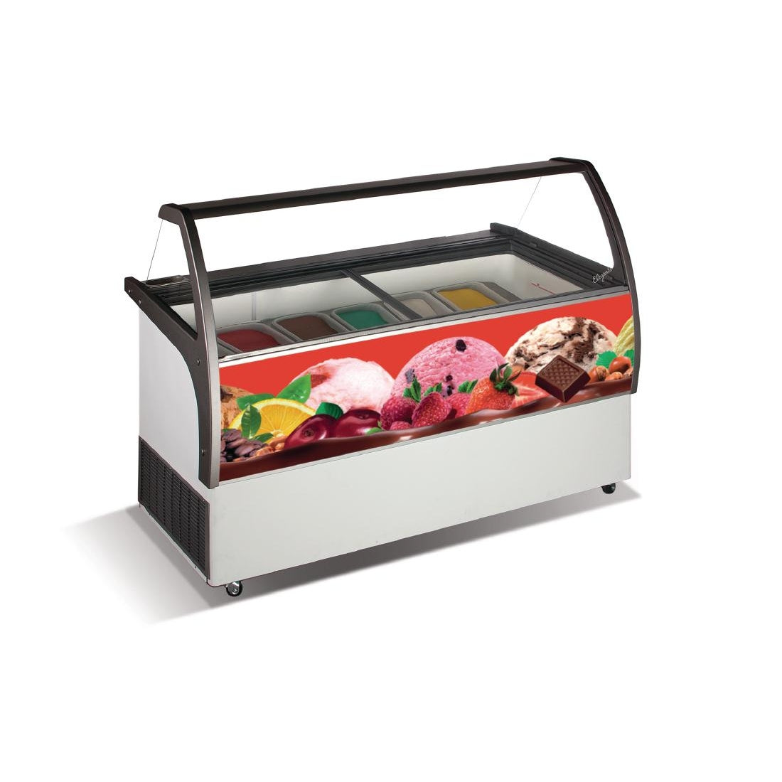 8 Pan Ice Cream Display Counter