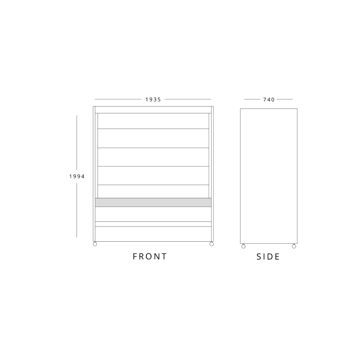 Stainless Steel Multideck Display Fridge with Lockable Shutter
