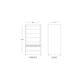 Stainless Steel Multideck Display Fridge with Lockable Shutter 866mm Wide