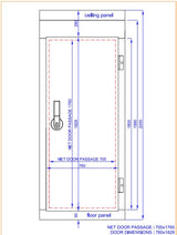 Room Enclosure 1500 x 1500 x 2200 mm| 120 mm | 3.1m3