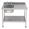 Franke Sissons Self Assembly Stainless Steel Sink Left Hand Bowl 1000x600mm