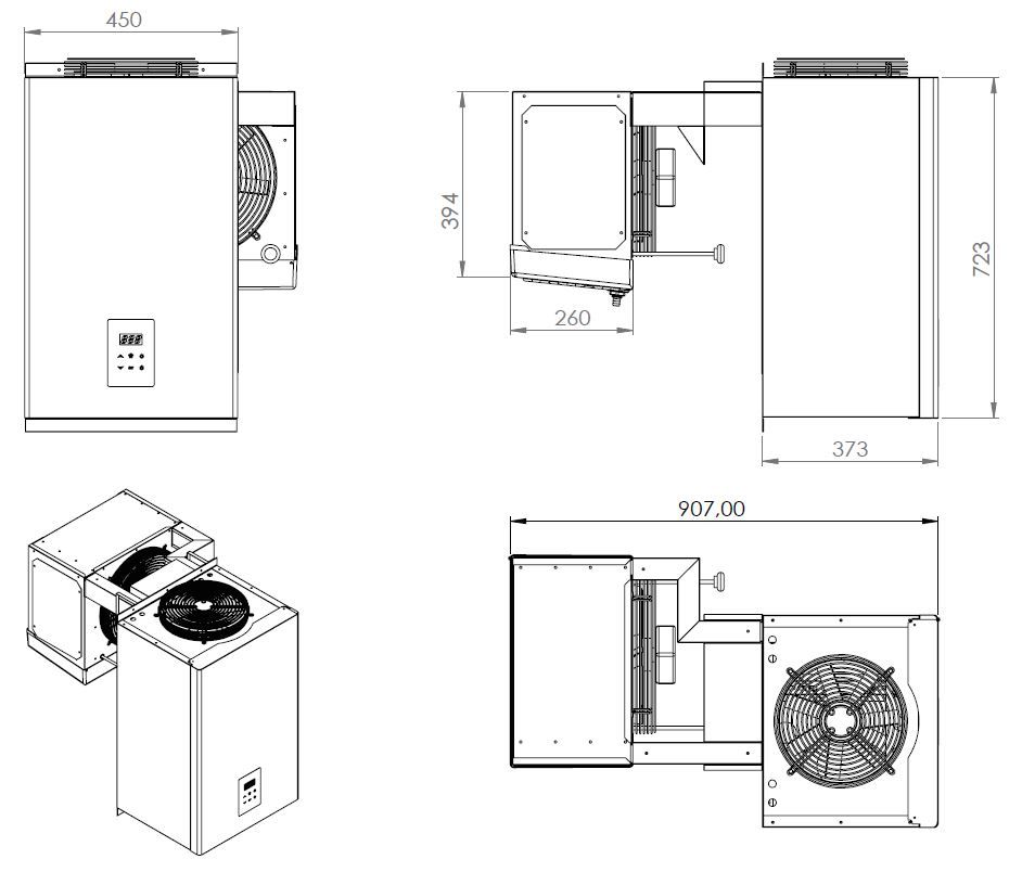 Freezer Room With Motor 1500 x 1800 x 2200mm|  4.5m3| Panels 80mm