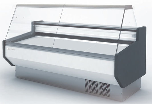 Meat Deli Serve Over Counter -1/+5 Degrees Flat Glass 800mm Depth