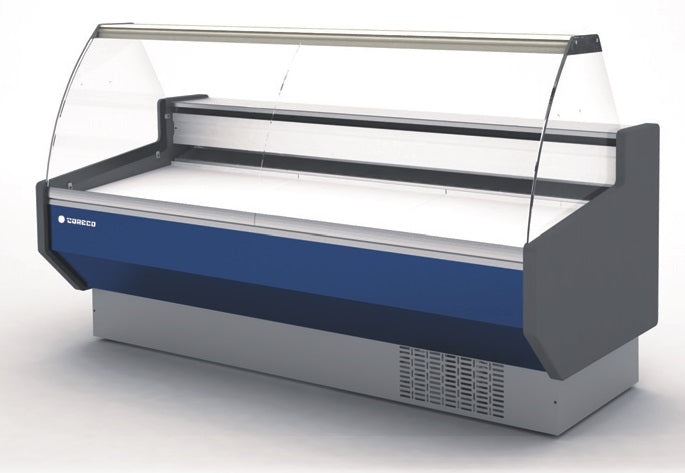 Meat Deli Serve Over Counter -1/+5 Degrees Curved Glass 900mm Depth