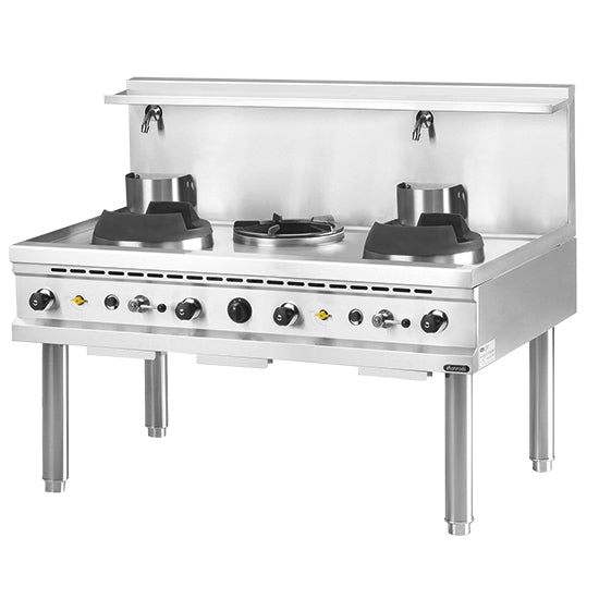 Gas Wok Hob With Shelf, 2 Burner